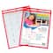 C-Line® Neon Red Reusable Dry Erase Pocket Kit Study Aid